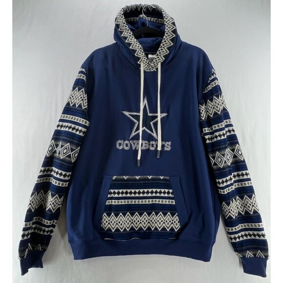 Vigor Other - Dallas Cowboys Vigor Hoodie Men XL Geometric Pullover Southwestern Sporty Blue